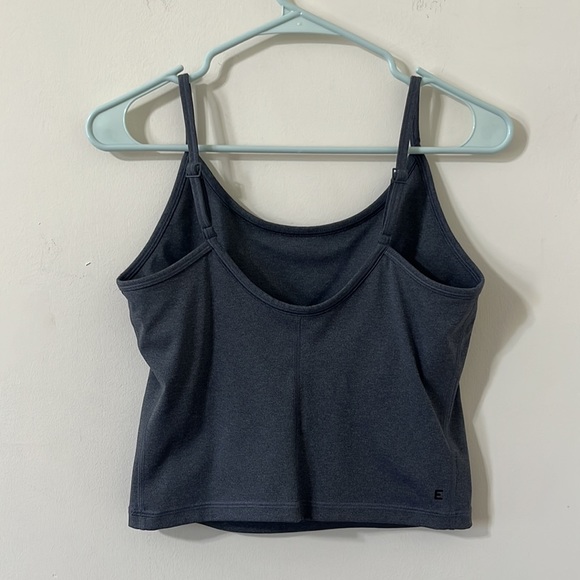 Everlane Perform Dark Grey Cami Cropped Tank Top Size Medium - Picture 5 of 8